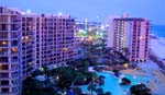 Enjoy Edgewater Beach Resort at night from your penthouse!