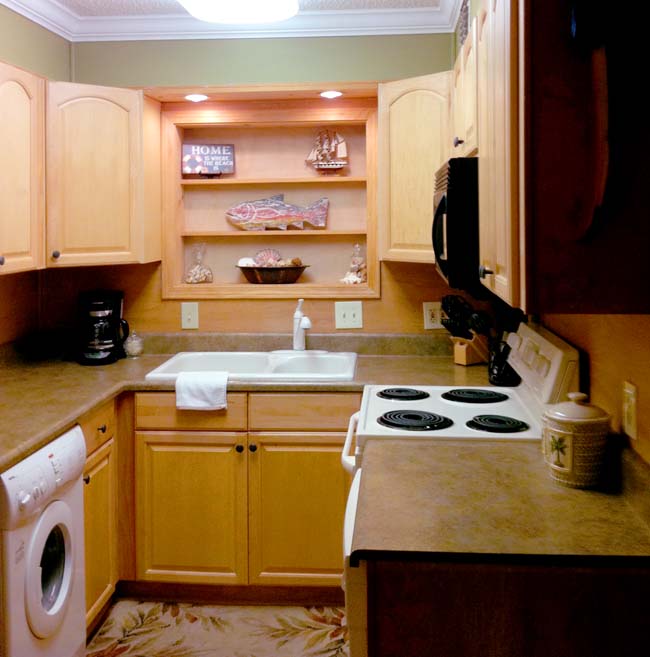 Kitchen for Panama City Beach resort rental.