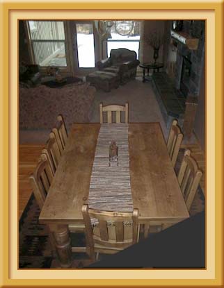 Plenty of seating for entertaining a large group of visitors!