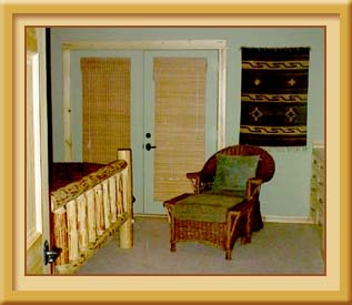 Native American Master Bedroom with King Sized Bed and Ensuite Bathroom
