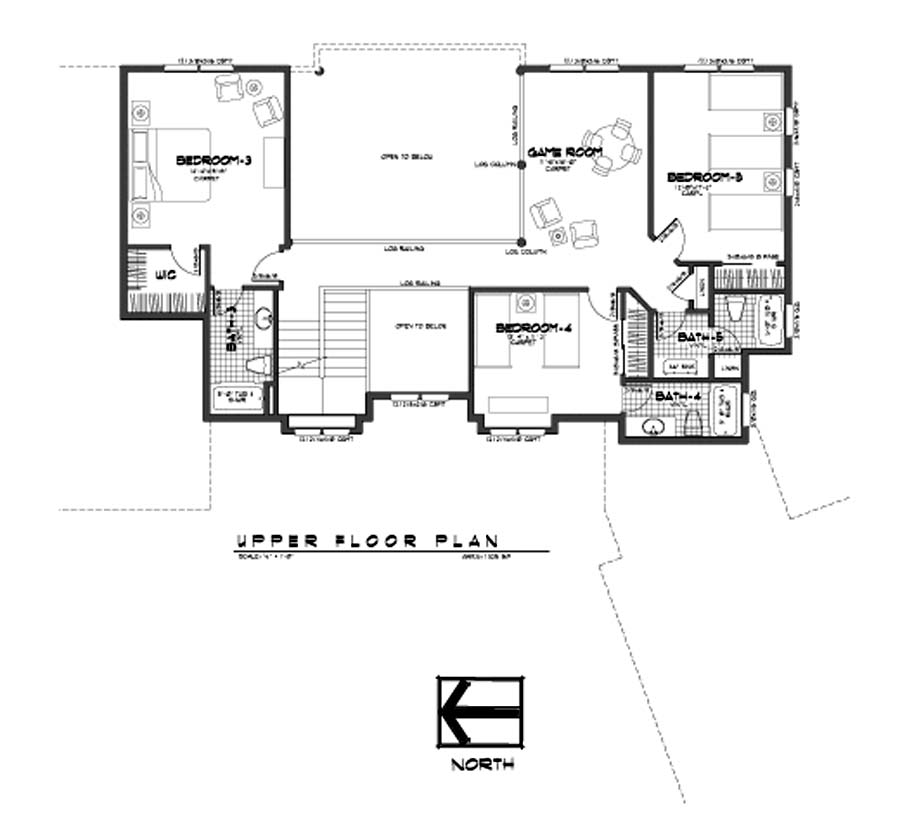 Sunriver Meadows Lodge 5 Bedroom - 5.5 Bathroom Sleeps 16 Plus Floor Plan