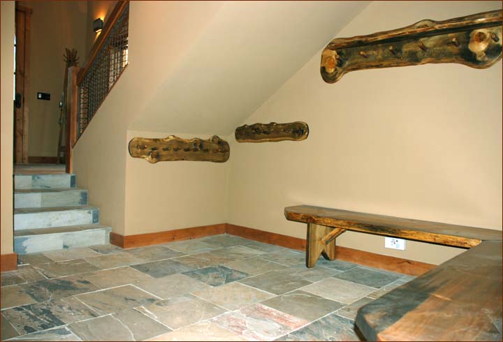 Great for families, kick off your gear in this stone mudroom then upstairs to the great room to relive the day of Eastern Sierra recreation.
