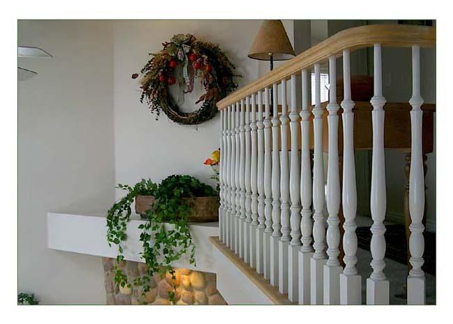 Upstairs loft overlooks the living areas