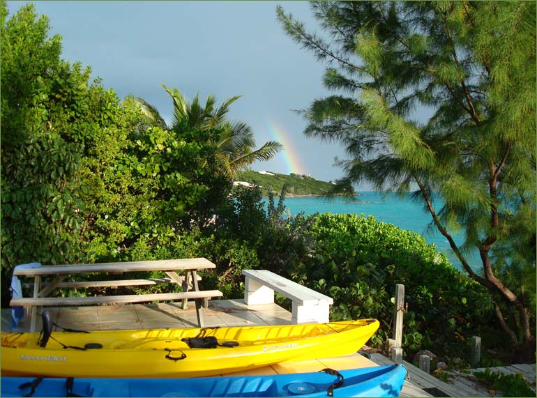 Enjoy Caribbean Sea right out the back door.