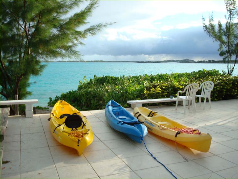 Outrageous deck views; the Caribbean Sea and sky.