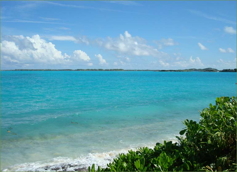 Ocean views from every vantage Bahama beachfront vacation rental on Exuma!