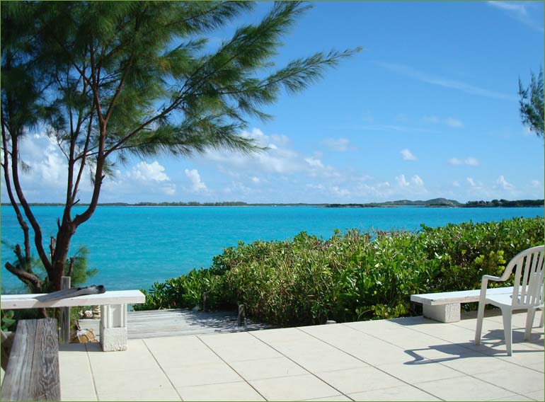 Ocean views from every vantage Bahama beachfront vacation rental on Exuma!