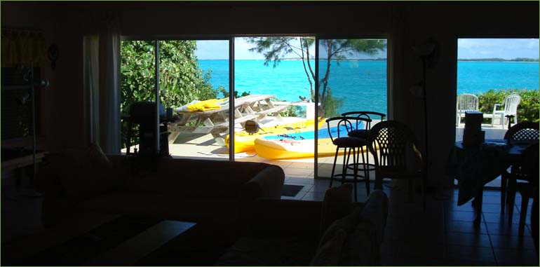 Oceanfront lodging in Exuma, Bahamas