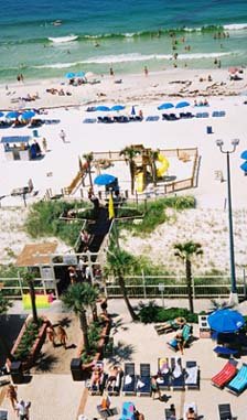 Playground on the beach at the Summit Resort, FL