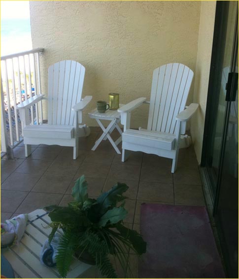 Balcony with gulf views!